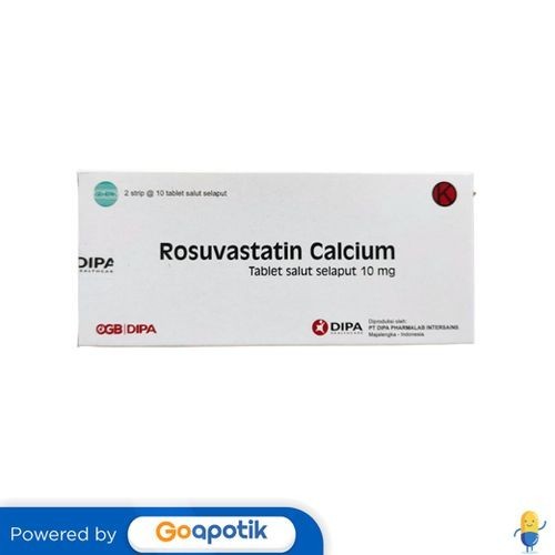 Rosuvastatin Calcium Dipa 10 Mg Box 20 Tablet