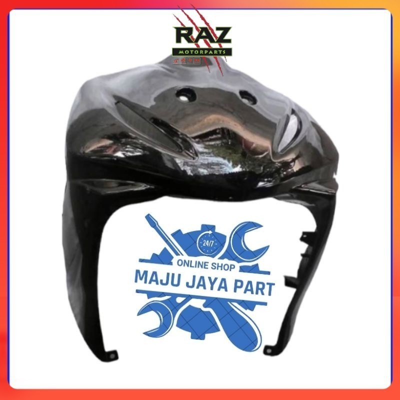 RAZ - COVER TAMENG BODY DEPAN REVO ABSOLITE 110 HITAM