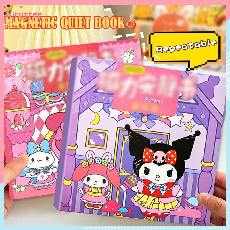 

COD Sanrio Mainan Puzzle Dekorasi DIY Buatan Tangan Buku Tenang Magnetik Tanpa Pemotongan