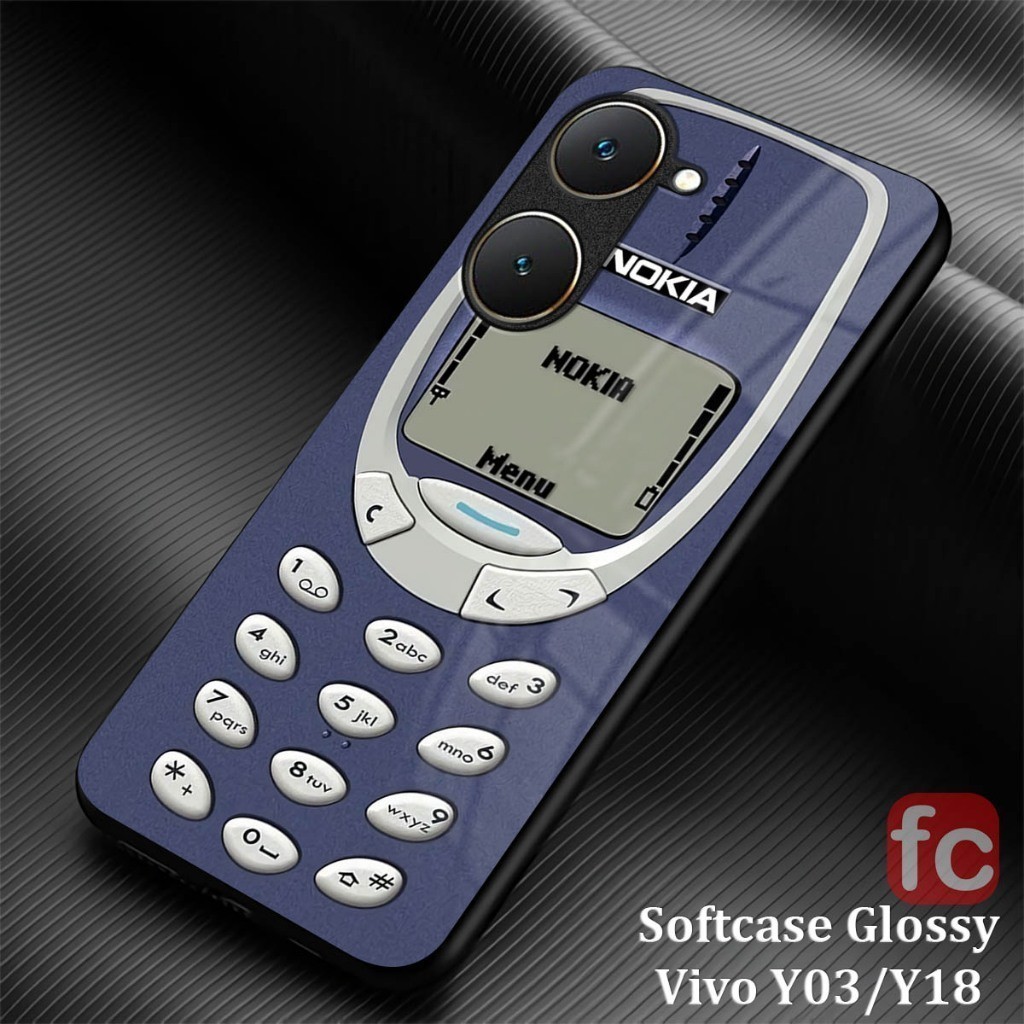 Softcase Kilau Vivo Y03 Y18 Case Premium Kamera Protector |FR39| Kesing Glossy Efek Kaca | Pic HD Si