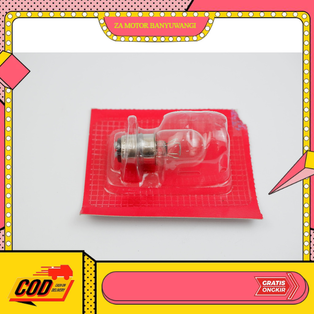 lampu depan motor beat Bohlam lampu depan Honda 12V 25Watt 34901-KFV-B51 Part sepeda motor