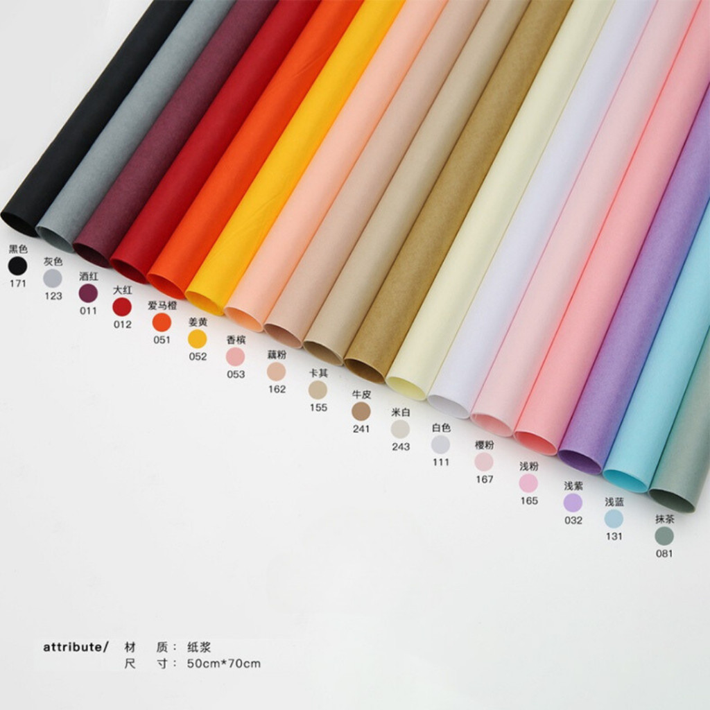 

[1 Lembar] Kertas Tissue Buket Packing Kertas Tissue Florist Bunga Wrapper Plain Sydney Paper Wrapping Sydney Paper