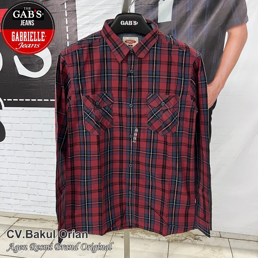Promo Kemeja Cowok Gab's Gabrielle GBL Original - Size S