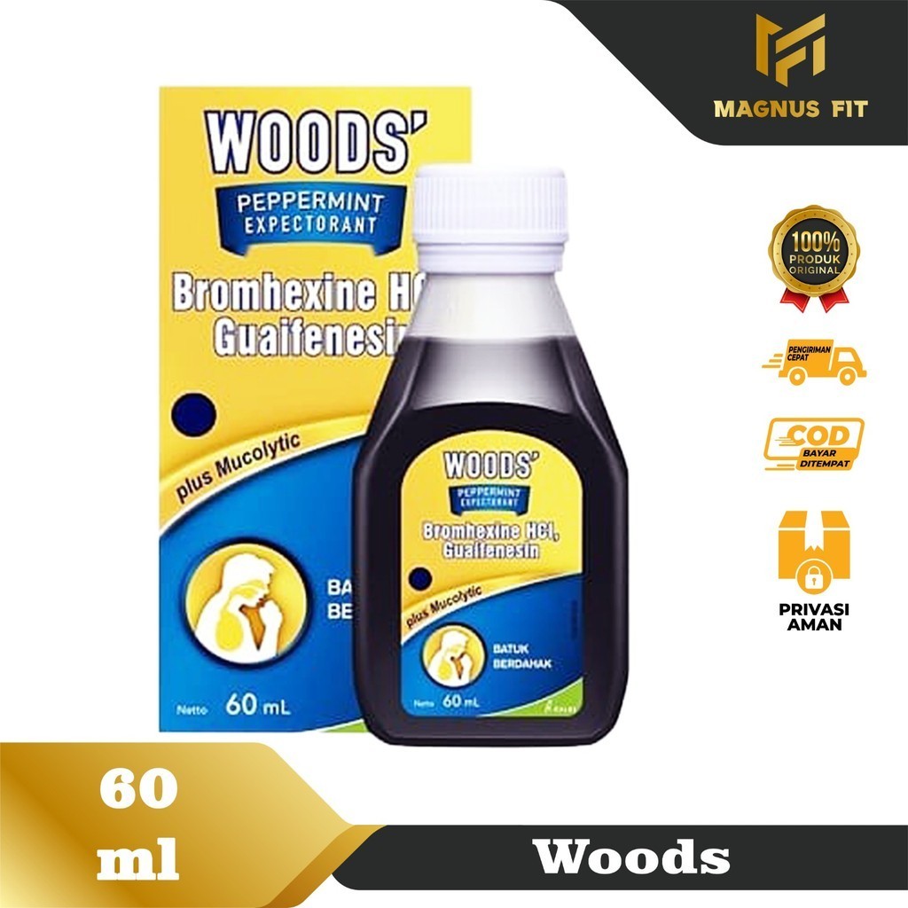 

Obat Batuk Woods peppermint Expectorant & Antitussive obat batuk berdahak & tidak berdahak