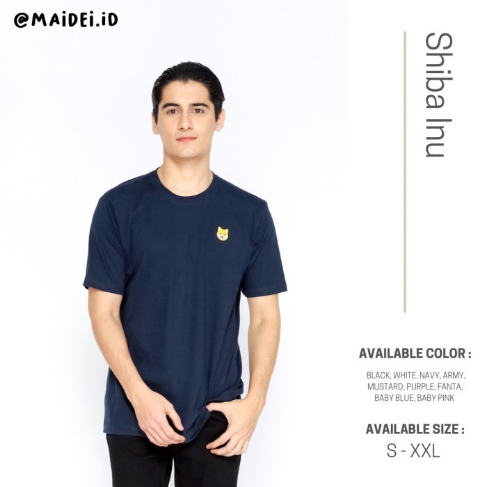 UNISEX kaos bordir anjing SHIBA INU by Maidei