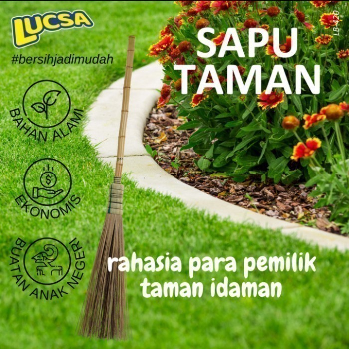 EPIC Sapu Lidi Gagang Panjang / Sapu Lidi Taman / Sapu Lidi Gagang / Sapu Lidi Gagang Panjang Bahan 