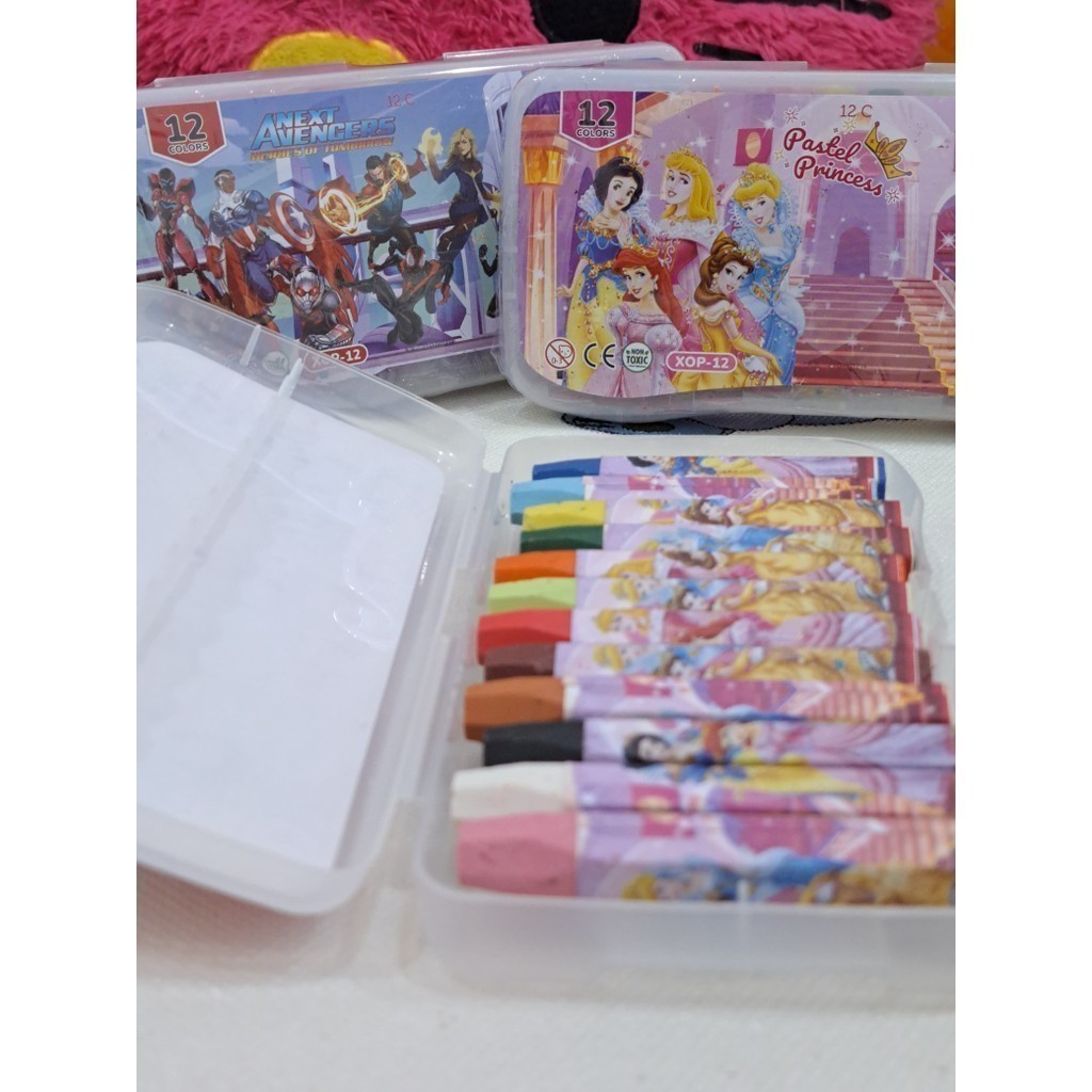 

J2 - Crayon Set 12 Color Oil Pastel Krayon Anak Mewarnai