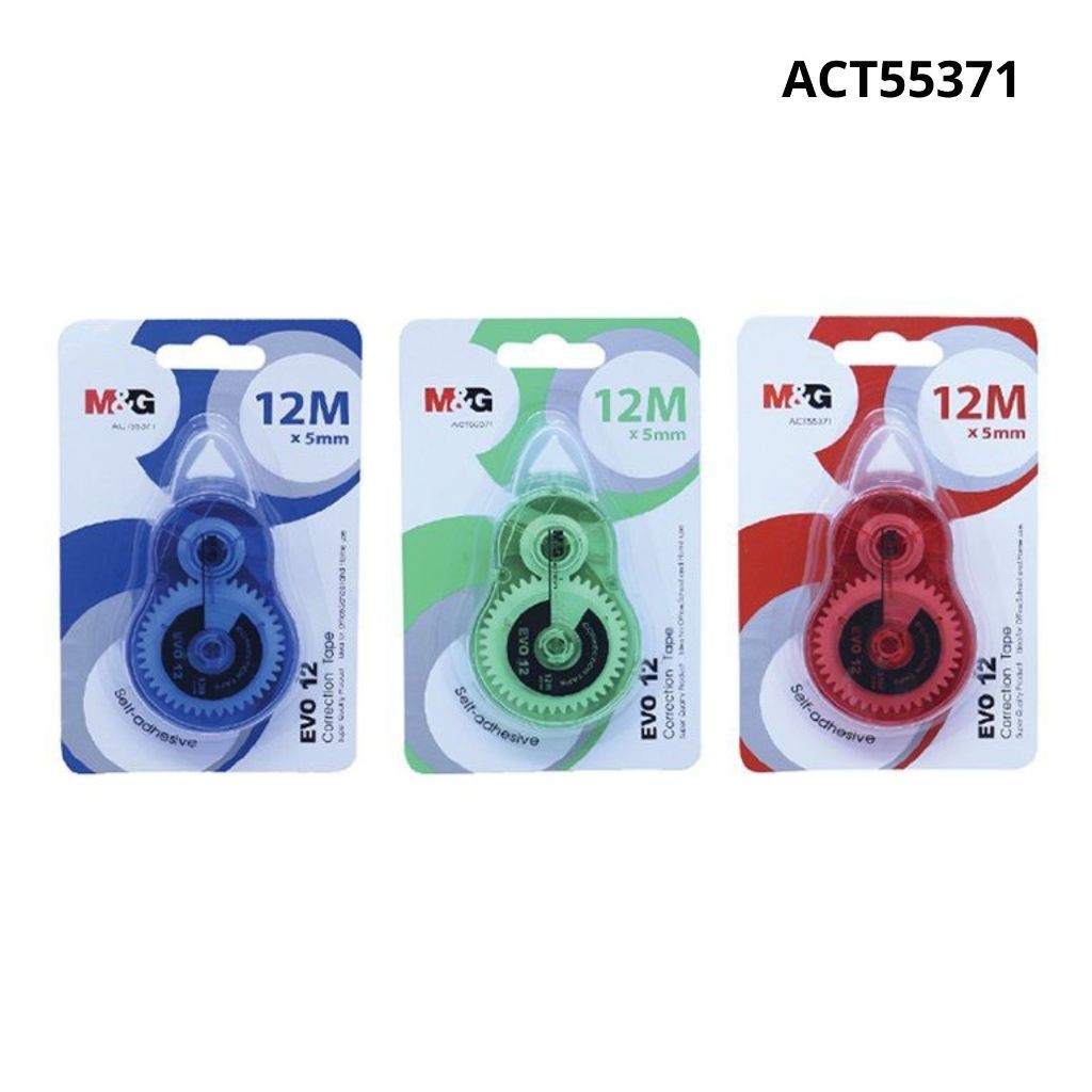 

Correction Tape M&G 12m x 5mm #ACT55371 Tip Ex Kertas Tipex Pita Evo 12 - Satuan - SHABQ