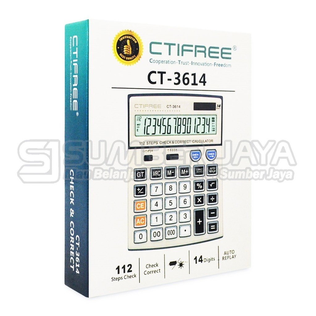 

Kalkulator CTIFREE CT-3614 Dekstop Calculator 14 Digit