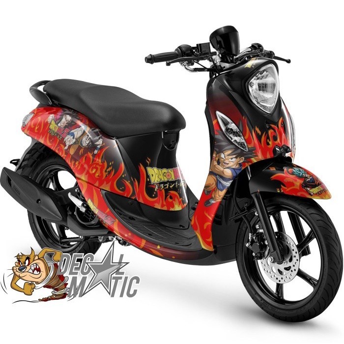 Decal Fino Full body + Stiker Dashboard Fino FI 125 Premium Grande / Karbu 115 Dragonball