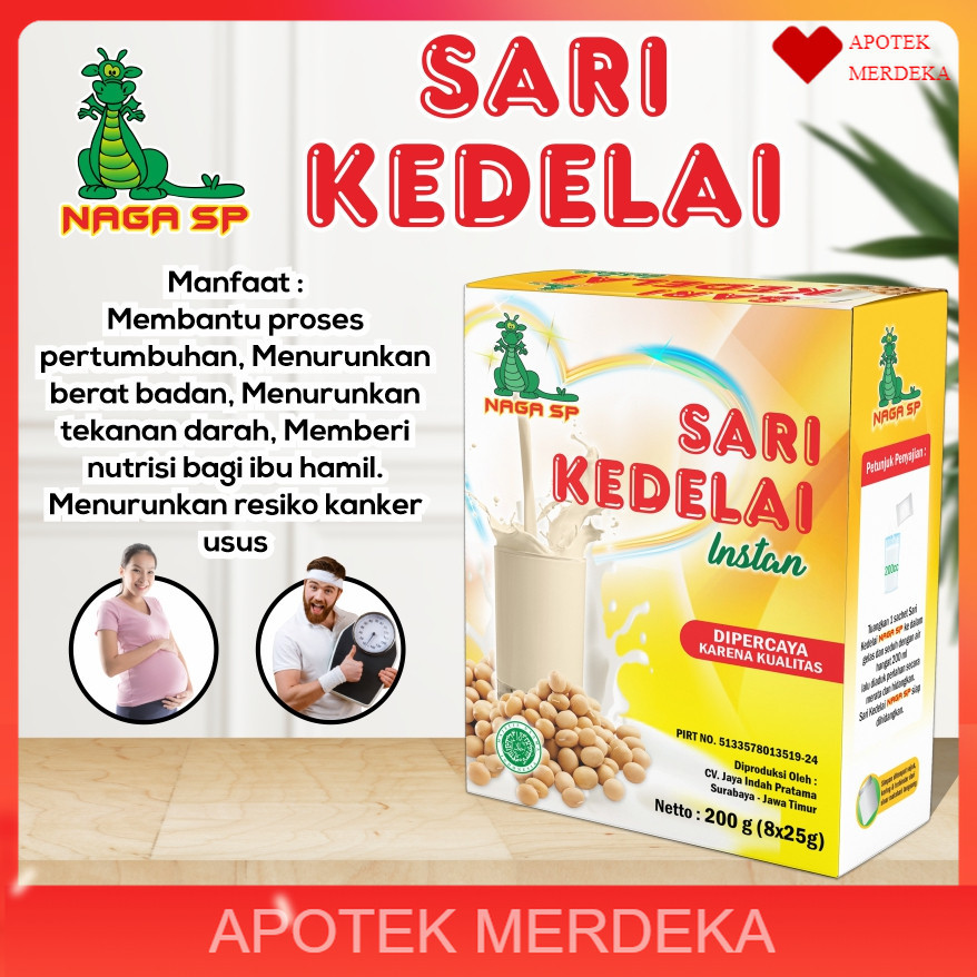 

Sari Kedelai Naga Sp 200 gram