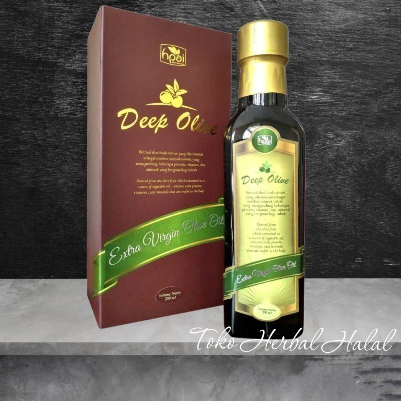 ACEH.SDM  Minyak Zaitun Deep Olive HNI HPAI isi 250 ml Aman diminum setiap hari untuk menjaga keseha
