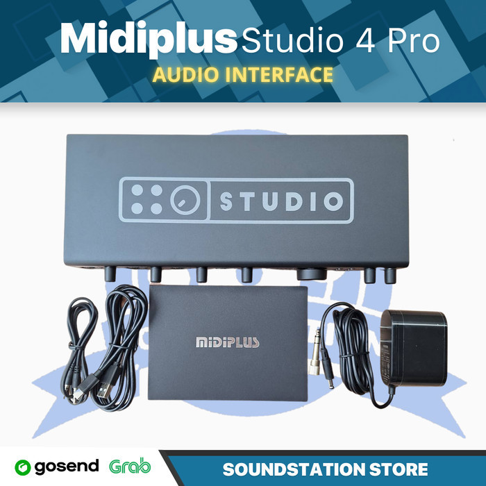 Midiplus Studio 4 Pro OTG 4CH USB Audio Interface - Soundcard Recording