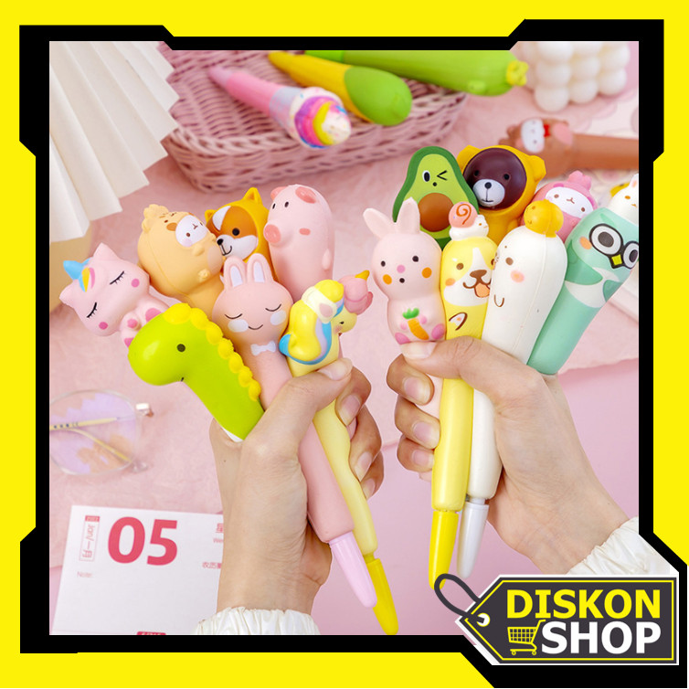 

Diskon Shop - S6265 Pulpen Squishy Lucu / Pena Gel Squishy / Ballpoint Gel Squishy