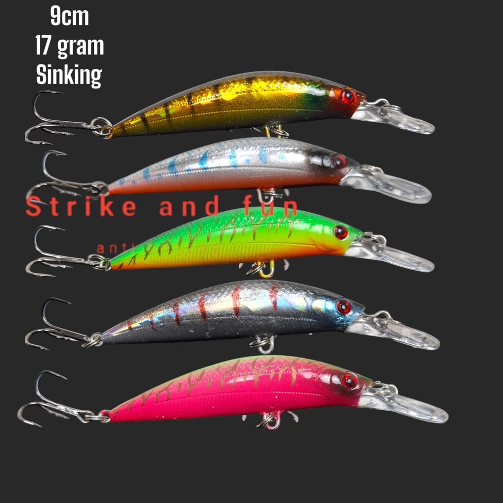 umpan sinking minnow lidah Panjang
