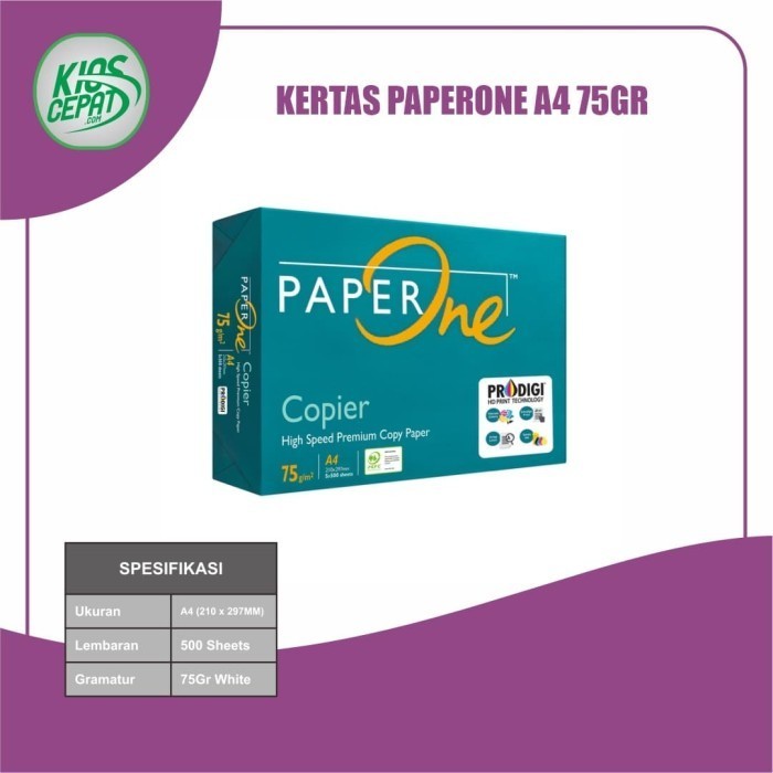 

promo ✨ -Kertas PaperOne A4 75gr (Kertas HVS)