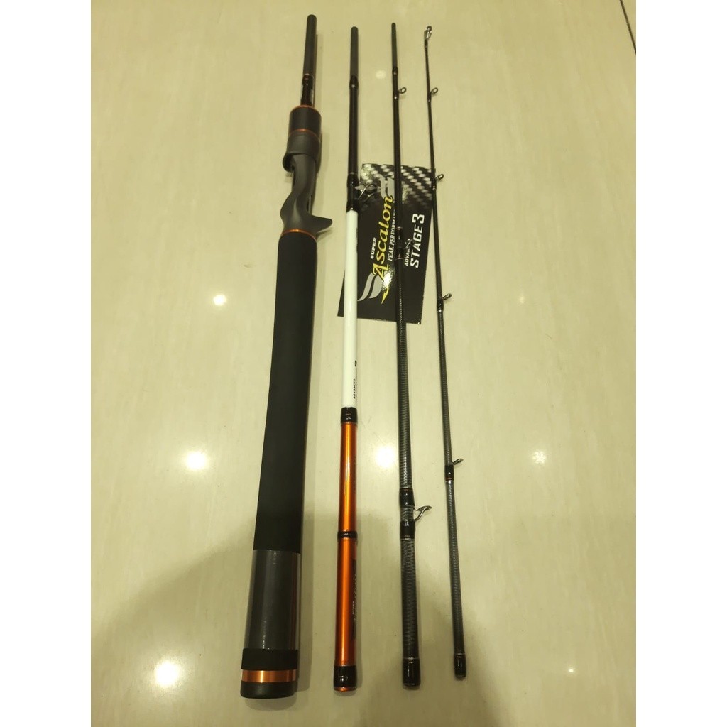 Joran Pancing Abu Garcia Ascalon3 AAC664MH 10-20Lb | Baitcasating | Sambung 4 BEST SELLER TERMURAH