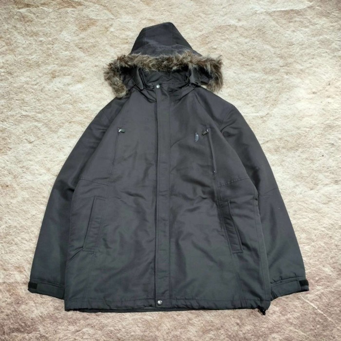 jaket gunung musim dingin DJ HONDA coklat jaket outdoor pria murah size L