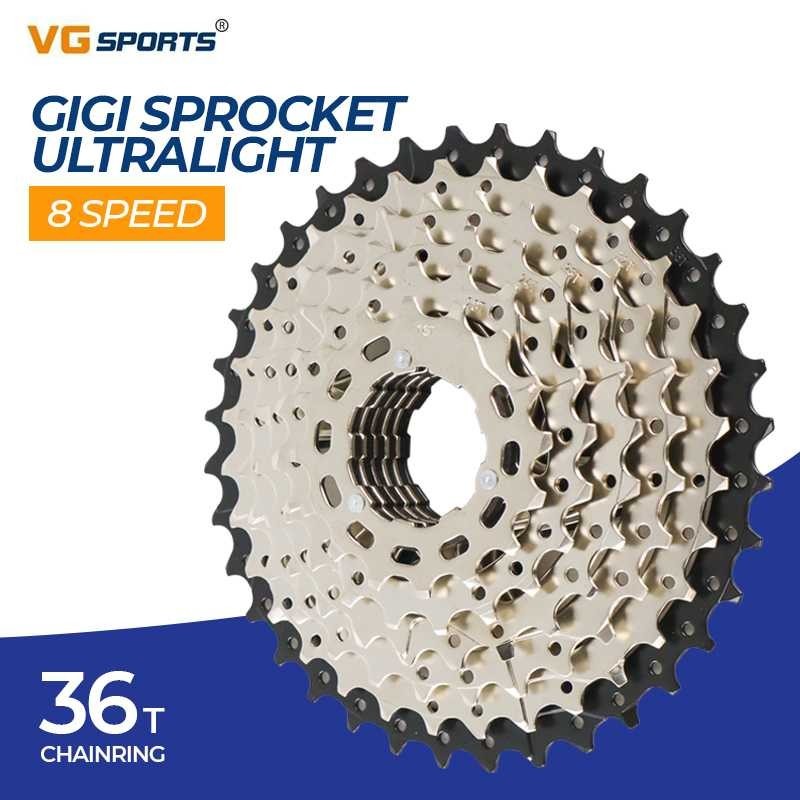 VG Sports Gigi Sprocket Sepeda Round Ultralight 8 Speed 11-36T - VG72 -RB