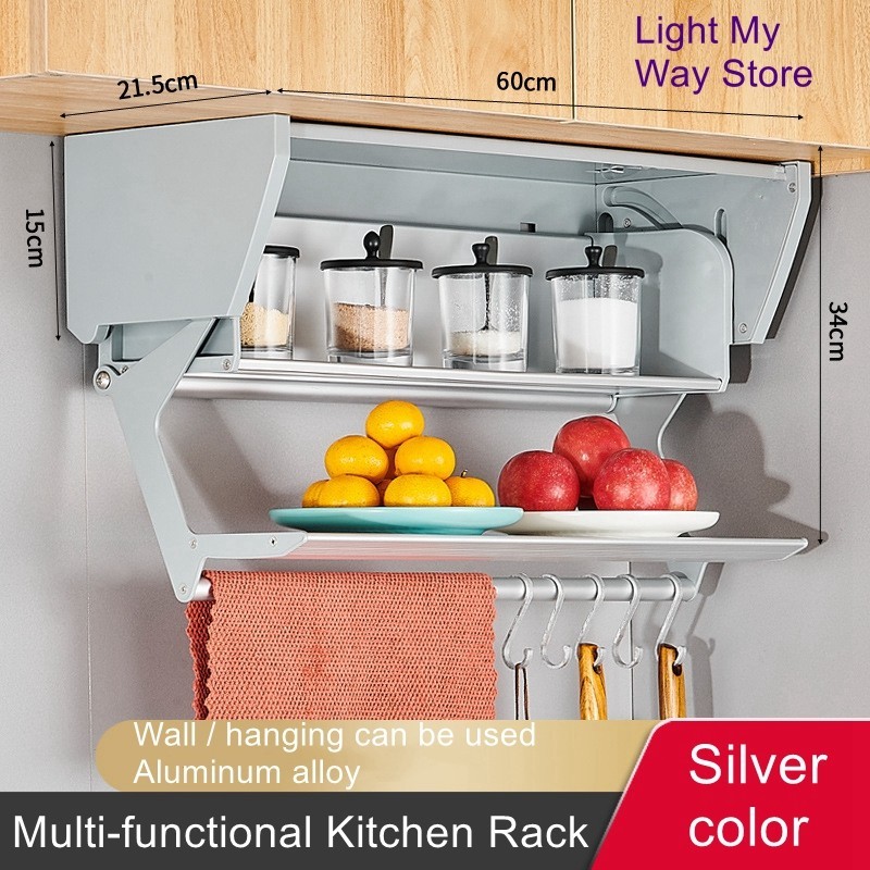 Kitchen food preparation and vegetable preparation artifacts spice rack spice rack folding cabinet s