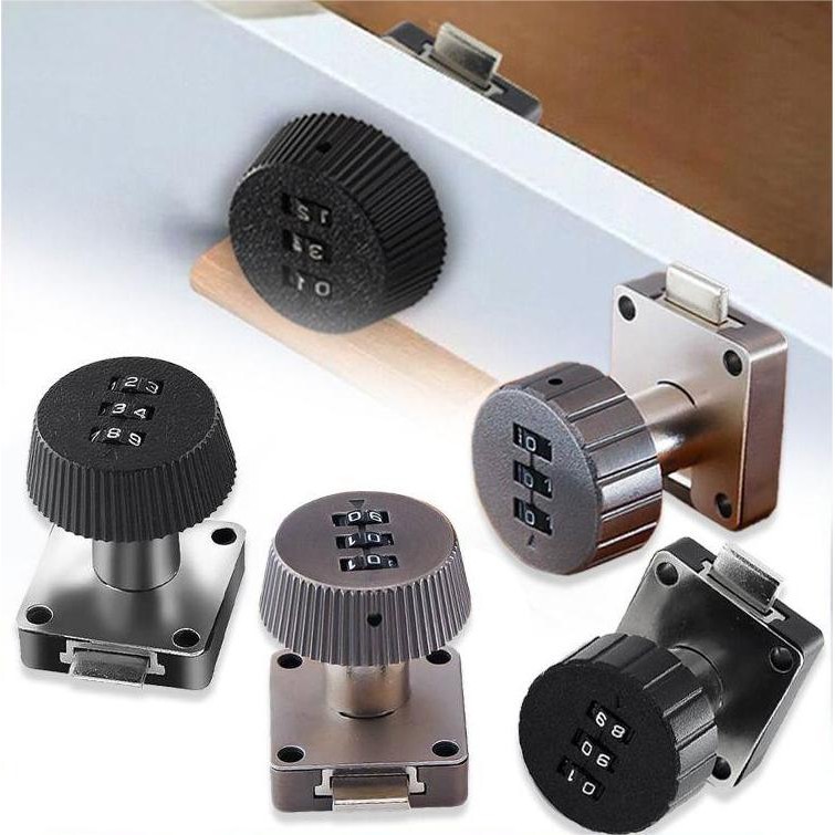 Kunci Kombinasi Laci 20Mm / Kunci Loker Singa / Kunci Kombinasi 3 Digit / Pintu Kabinet