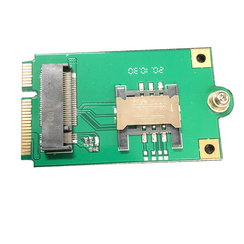 Mini Pcie Adapter with screws SIM card slot M.2 to PCIE transfer card for EM7565 ME906S-158 EM06-E T