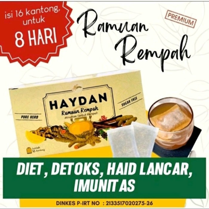 

TERJUAL Haydan Detox Ramuan Rempah isi 1 Box