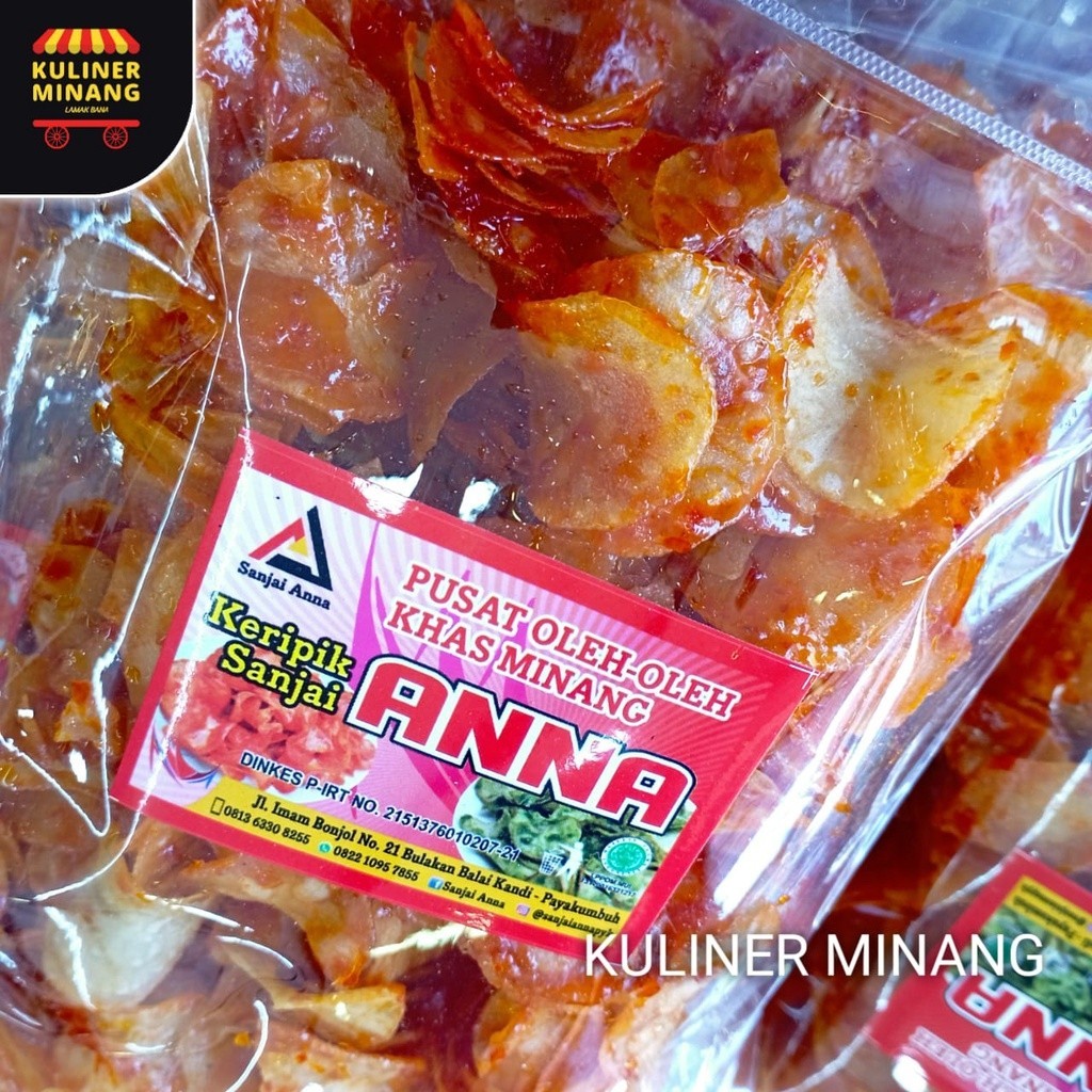 

Kuliner Minang Sanjai Balado Pedas Manis Anna Oleh Oleh Cemilan Payakumbuh Padang Khas Pariaman Jajanan Snack Kabau AX00