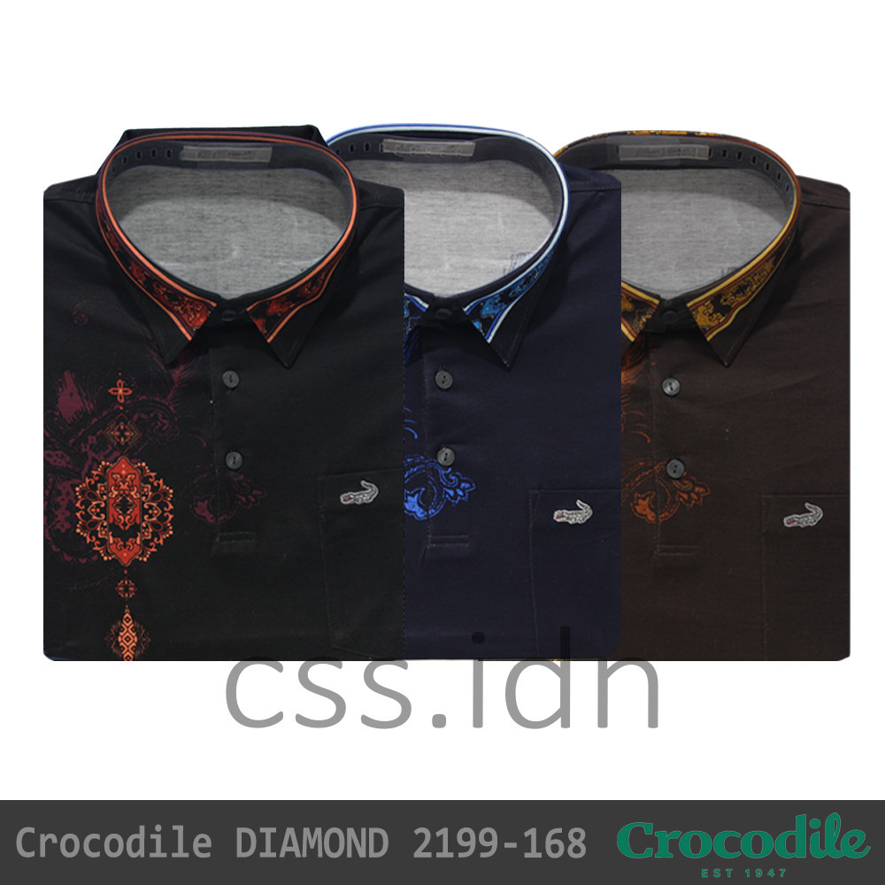 Kaos Kerah Kemeja Pria Crocodile Diamond 2199-168