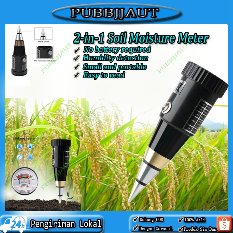 <Ready ya,cod>Presisi Tinggi Alat Pengukur Tanah 2In1 Pen Type 4In1 Pen Type PH Meter Soil Analyzer 