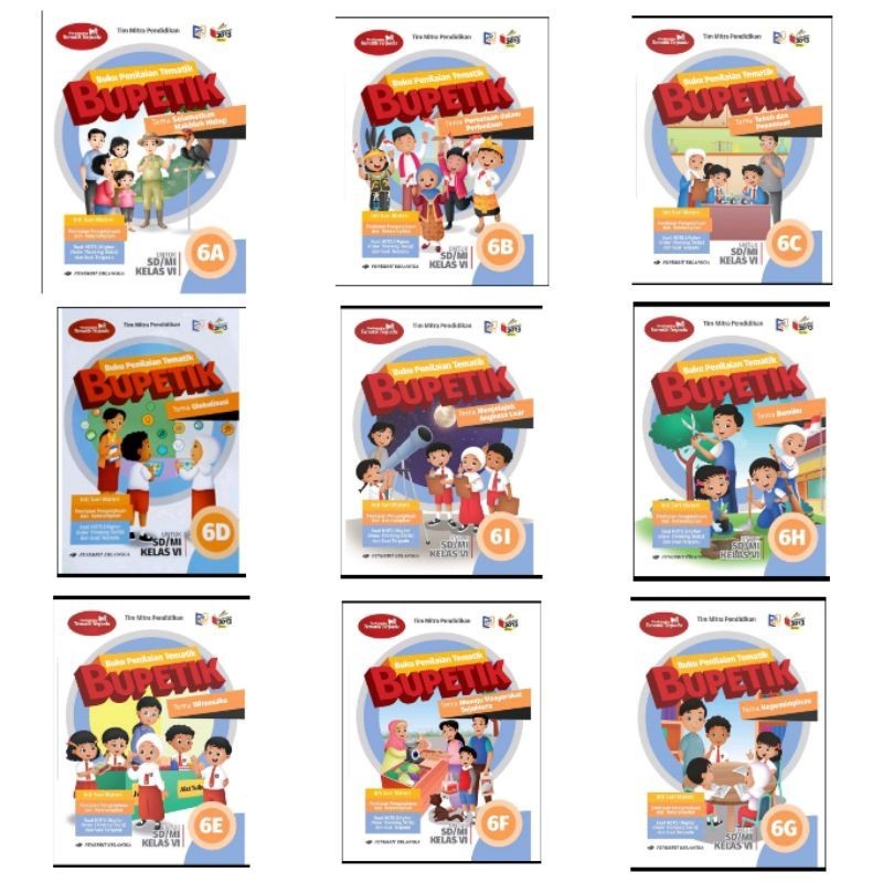 OBRAL Buku Bupetik 6A 6B 6C 6D 6E 6F 6G 6H 6I Revisi Erlangga