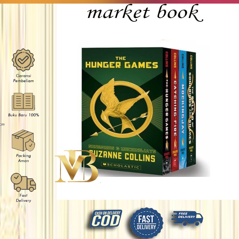 The hunger games series by Suzanne Collins (english)