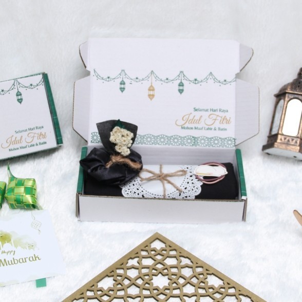

hampers hijab mini/gift box/kado ulang tahun/wisuda/pernikahan dll - bella square, box biasa