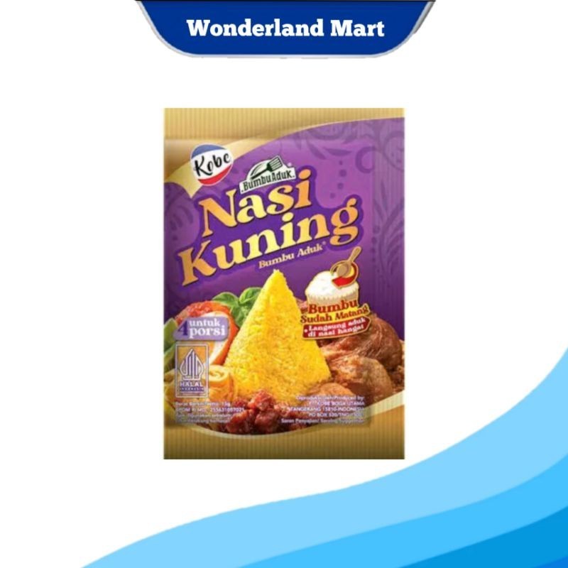 

Kobe Nasi Kuning Bumbu Instan 15 gram