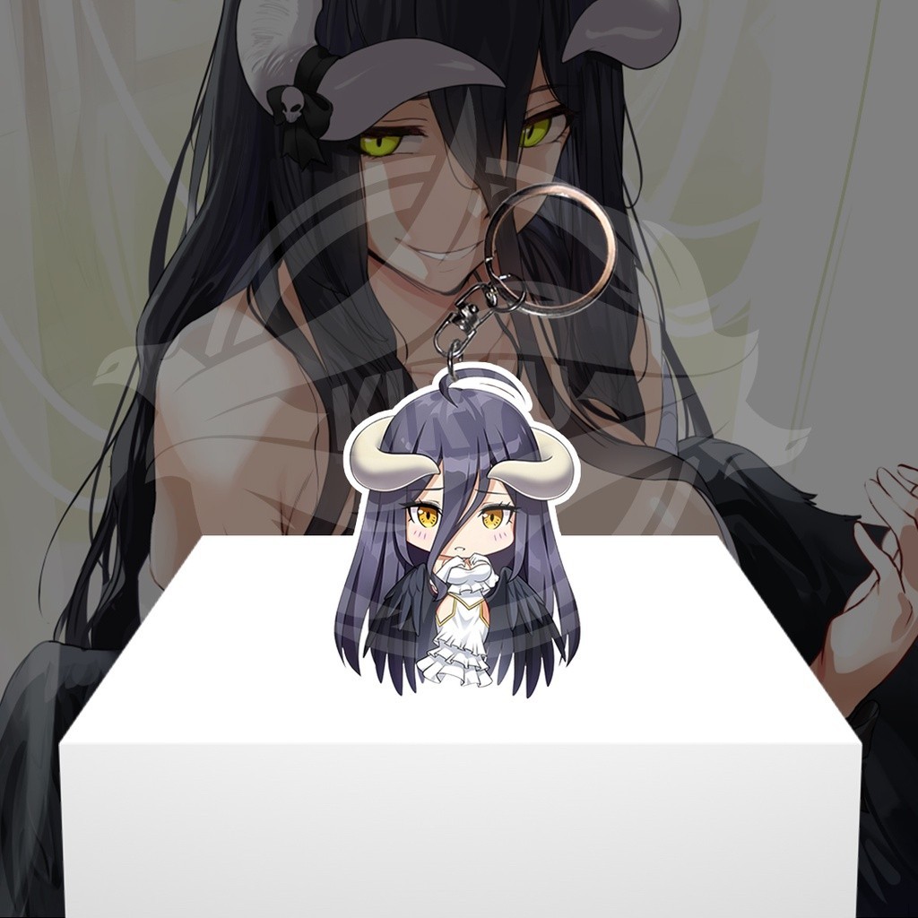 Gantungan Kunci  Anime Overlord Albedo - Ganci Akrilik - Keychain Acrylic