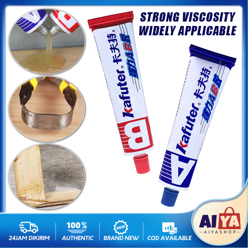 

70g Lem AB Kafuter Kuat Penambal Besi Steel Metal Radiator Anti Bocor Metal Casting Glue Untuk Logam Plastik Kayu Keramik Akrilik