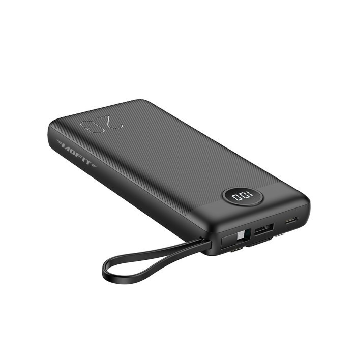 Powerbank MOFIT M26 20000mAh Build in Cable + Fast Charge 2.4A Real