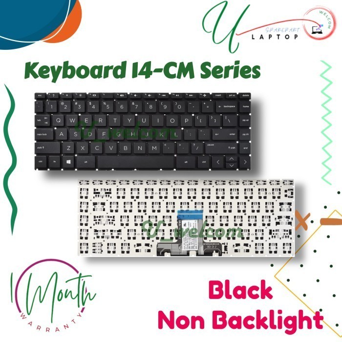 Keyboard 14-CK 14-ck0009TU 14-ck0132TU 14-ck0011TU 14-ck0013TU Series - Hitam
