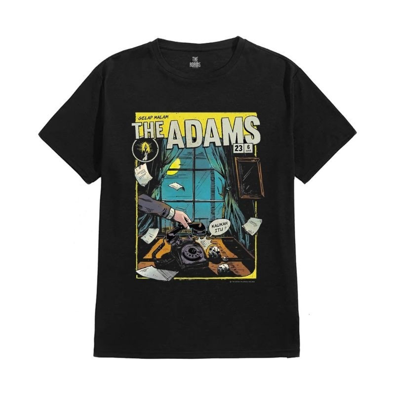 V-ChangeT-Shirt The Adams - Gelap Malam Official Merch 2023Kaos katun  kaos santai pria gaya street 