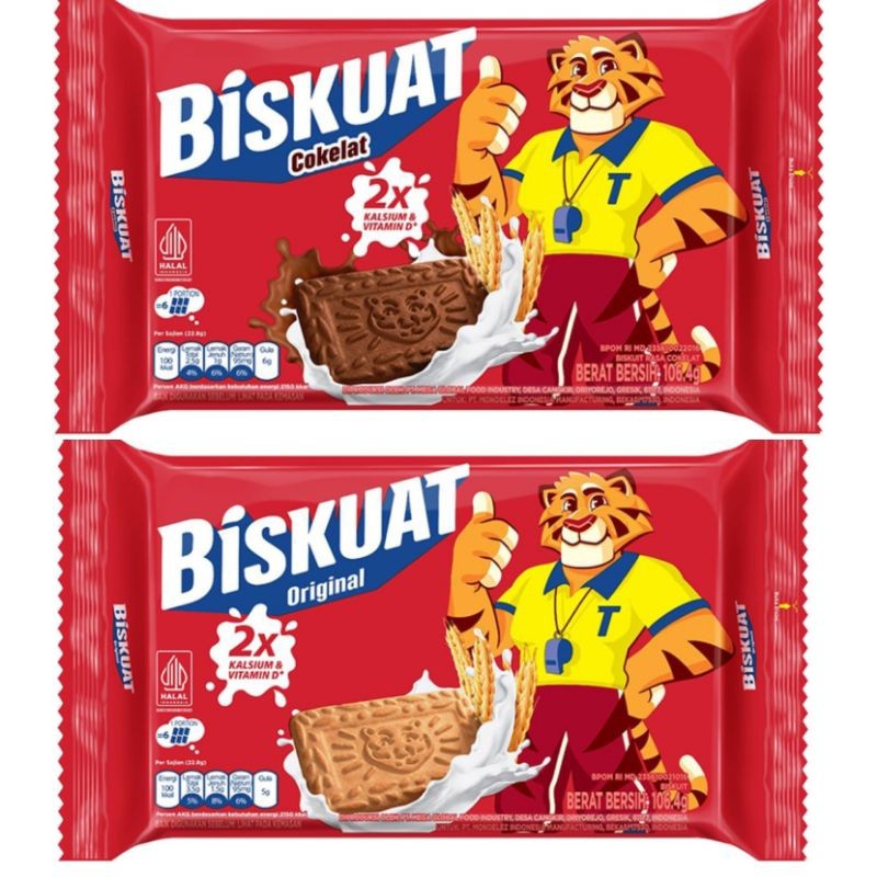 

Biskuat 106 gr Biskuit rasa Original Coklat