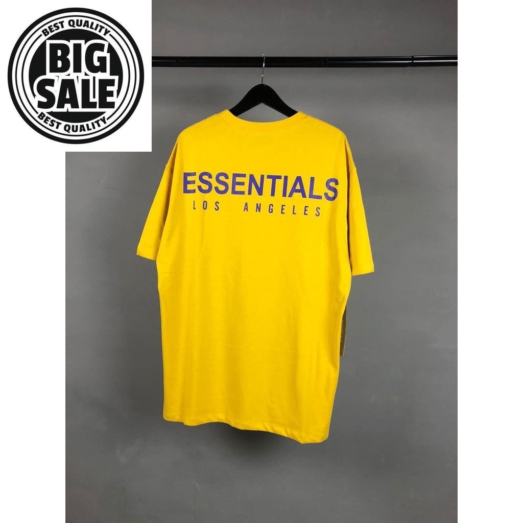 Promo Extra - tshirt essentials pria unisex / kaos yellow essentials new arrival / kaos essential lo