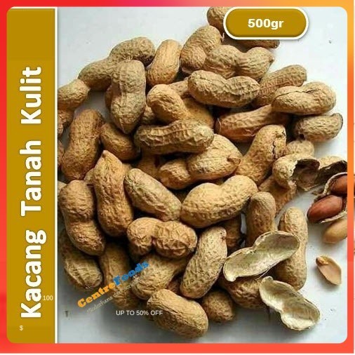 

Kacang Tanah Kulit | Mentah [ Berat 0,5Kg/500gr ]