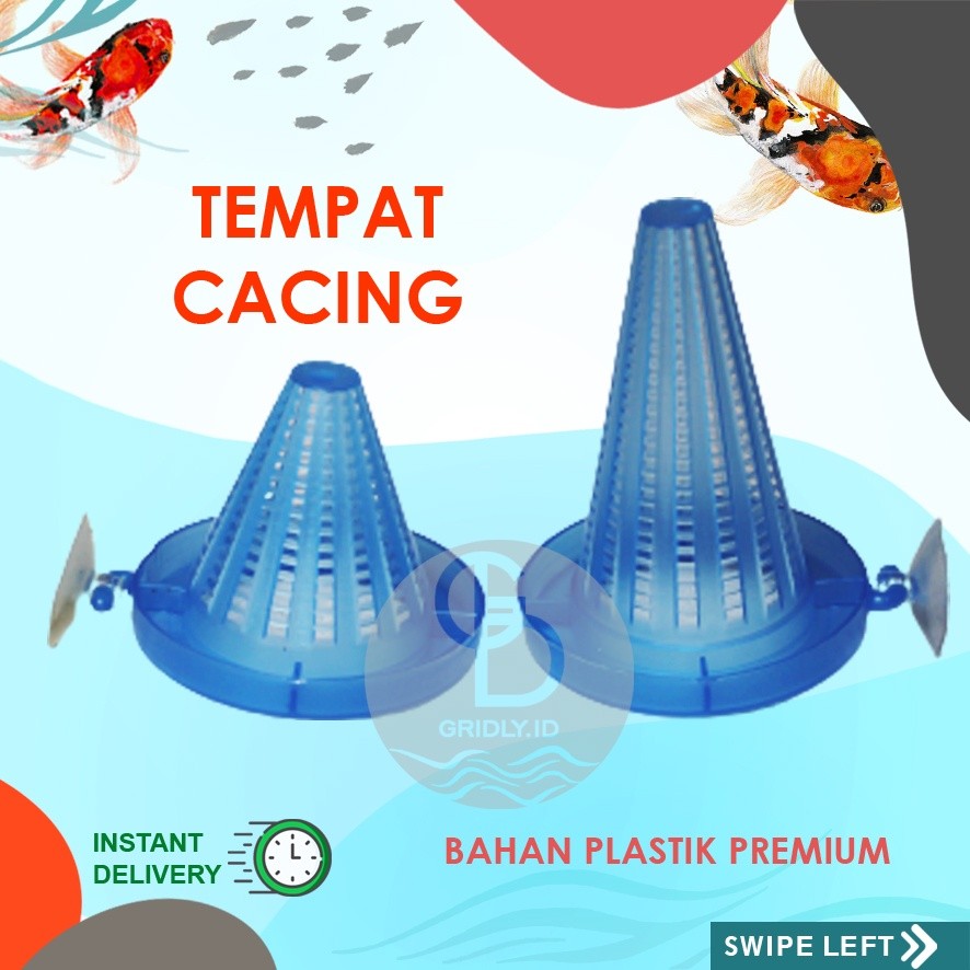 WADAH PAKAN CACING SUTRA BEKU BESAR KECIL CORONG CACING AQUARIUM AQUASCAPE TEMPAT CACING BEKU SUTRA 