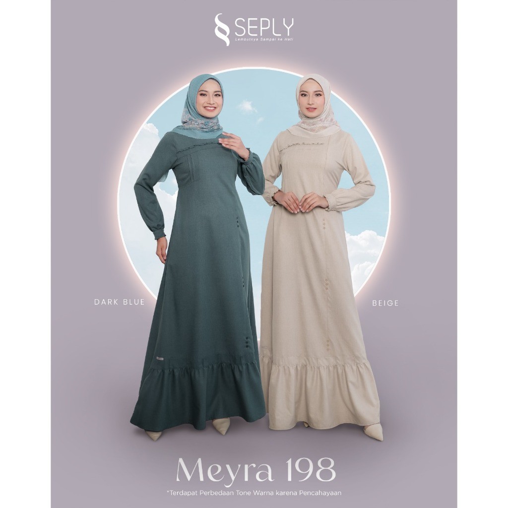 Meyra 198 Gamis fashion muslimah / Dress wanita By Seply