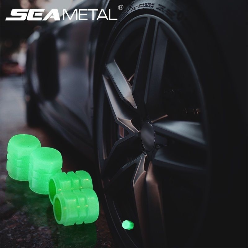 Tutup Pentil Nyala Motor / Mobil / Sepeda Glow In The Dark Tutup Pentil Universal Bisa Untuk Motor M