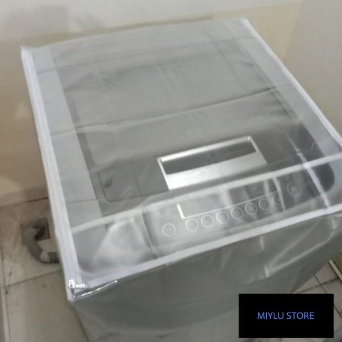✨TERLARIS ✨COVER SARUNG MESIN CUCI BUKAAN ATAS BISA UNTUK SEMUA MEREK MESIN CUCI - Abu, 11 kg - 11,5