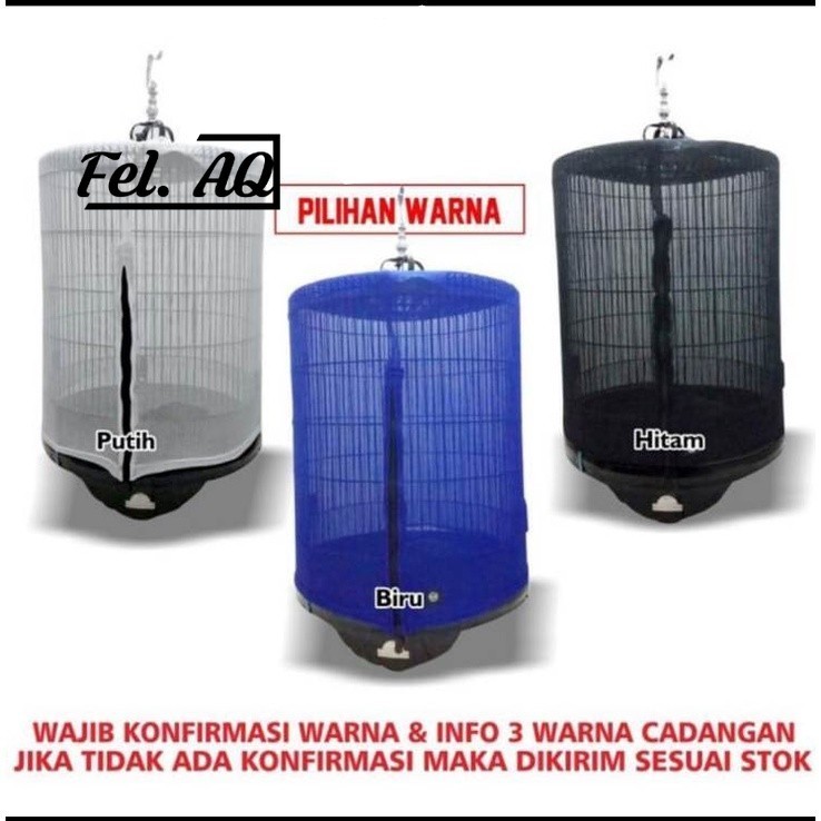 krodong sangkar murai transparan ukuran no 1 2 3 tersedia warna putih hitam dan biru best seller MUR
