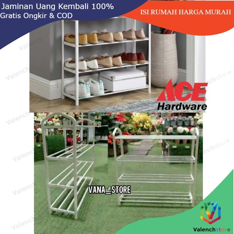 krisbow rak sepatu 4 tingkat / rak sepatu