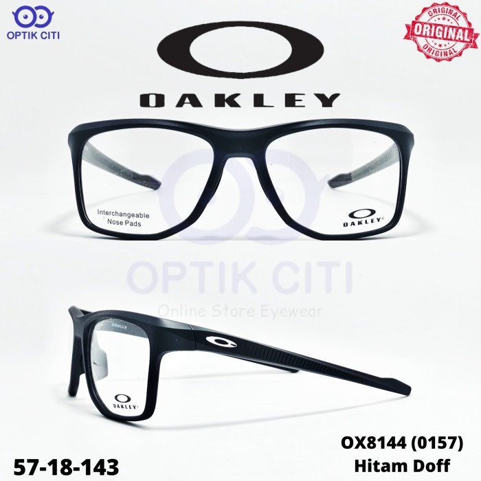 frame kacamata sporty pria original Oakley Knolls OX 8144 - Satin Black