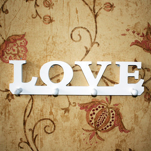 Kinbar Rak Dinding Love Untuk Gantung Kunci Tas dll Pajangan kayu Bentuk Love Kode 520